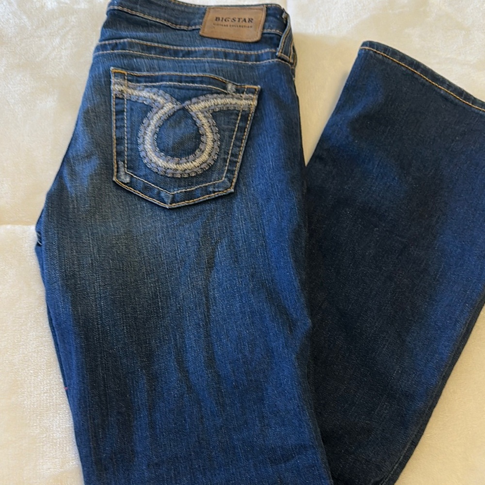 Big Star Blue Boot Cut Jeans with Rich Indigo Hue